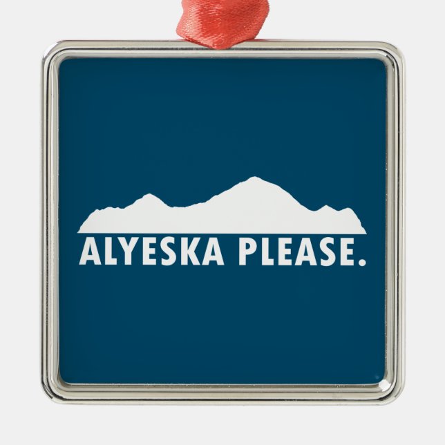 Ornamento De Metal Alyeska, por favor (Frente)