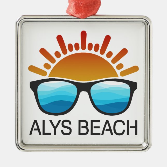 Ornamento De Metal Alys Beach Sunglass (Frente)