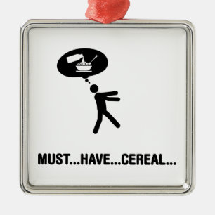 Ornamento De Metal Amante do cereal