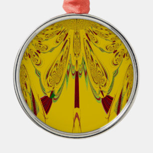 Ornamento De Metal Amarelo