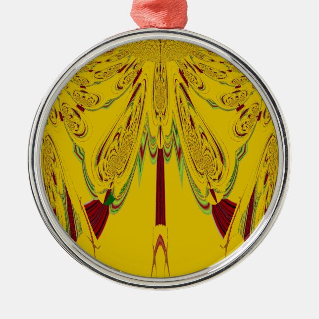 Ornamento De Metal Amarelo (Frente)