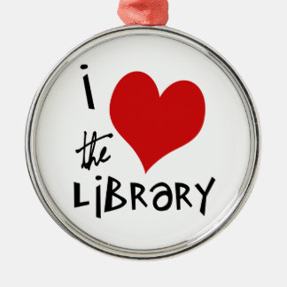 Ornamento De Metal Ame a biblioteca