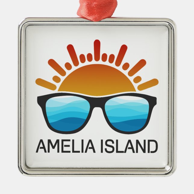 Ornamento De Metal Amelia Island Sunglass (Frente)