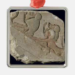 Ornamento De Metal Amenophis IV com babuínos, reino novo