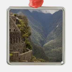 Ornamento De Metal América do Sul, Peru, Machu Picchu. Ruínas de pedr