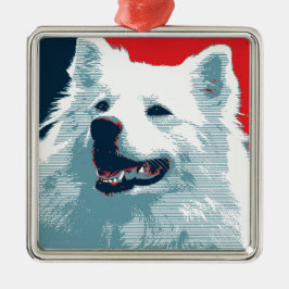 Ornamento De Metal American Eskimo Dog Policy Hope Parody
