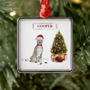 Ornamento De Metal American Staffordshire Terrier Funny