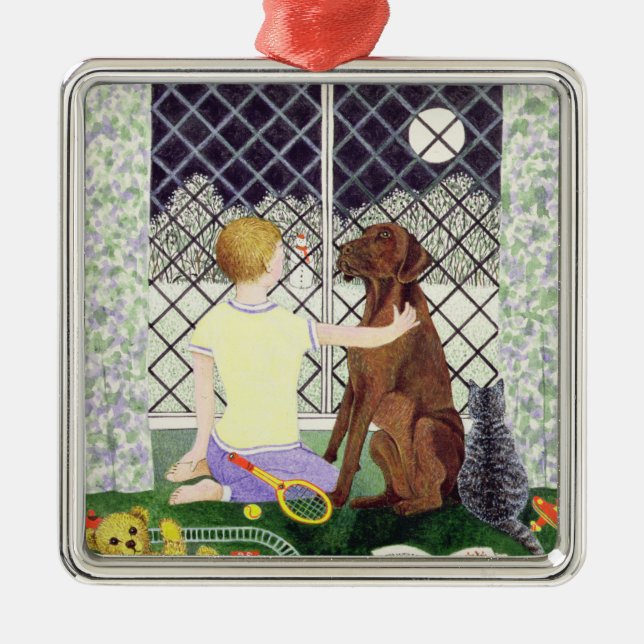 Ornamento De Metal Amigos para sempre (Frente)