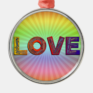ORNAMENTO DE METAL AMOR PALAVRAS