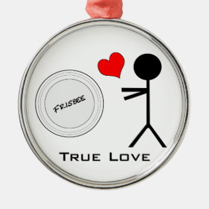 Ornamento De Metal Amor verdadeiro do Frisbee final