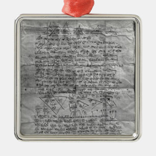 Ornamento De Metal Amuleto cabalístico