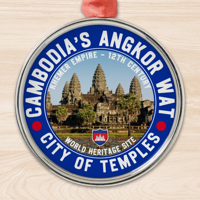 Ornamento De Metal Ancient Temples of Cambodia – Angkor Wat (Criador carregado)
