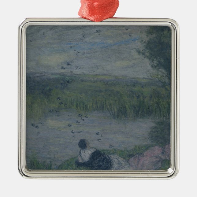 Ornamento De Metal Andorinhas (Frente)