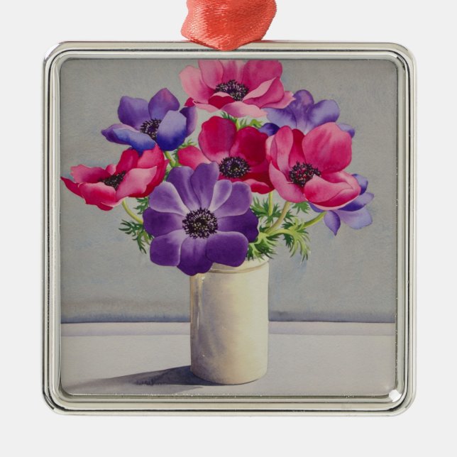 Ornamento De Metal Anêmonas (Frente)