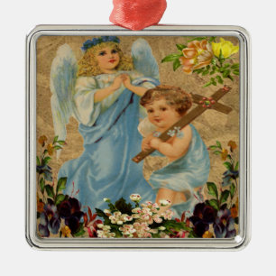 Ornamento De Metal Angel Children Ornament