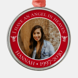 Ornamento De Metal Angel in Heaven Memorial Photo