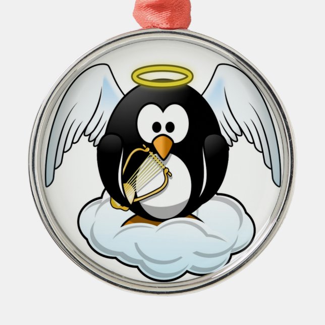 ORNAMENTO DE METAL ANGEL PENGUIN (Frente)