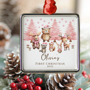 Ornamento De Metal Animais da Floresta Menina Guardião