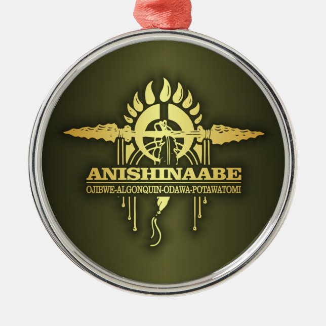 Ornamento De Metal Anishinaabe 2o (Frente)
