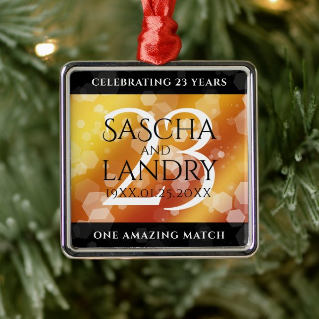 Ornamento De Metal Aniversário de Casamento Imperial Topaz (Árvore)