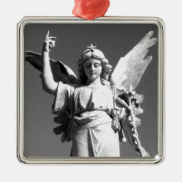 Ornamento De Metal Anjo Apontando para o Céu