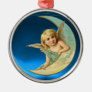 ORNAMENTO DE METAL ANJO DA LUA