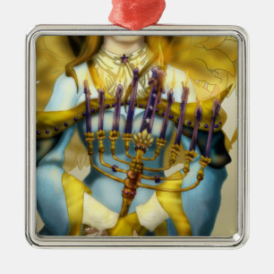 Ornamento De Metal Anjo de Chanukah