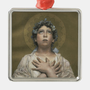 Ornamento De Metal Anjo de Natal