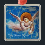 ORNAMENTO DE METAL ANJO DE NATAL VOANDO EM AZUL. VOO PARA O EGITO<br><div class="desc">Voo para o Egito,  detalhes do Anjo de Cappella Scrovegni Giotto di Bondone 1267 - 1337. obra-prima de arte italiana medieval, </div>