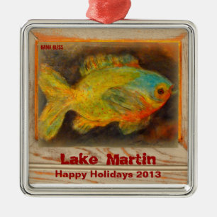 Ornamento De Metal ANOS PASSADOS ** 2013 ** lago Martin ornament "