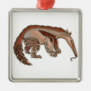 Ornamento De Metal Anteater