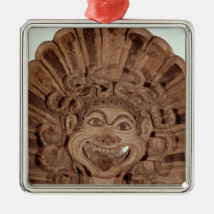 Ornamento De Metal Antefix com a cabeça de um gorgon
