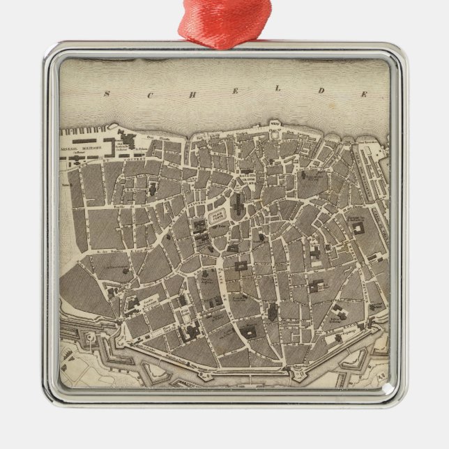 Ornamento De Metal Antuérpia, Bélgica (Frente)