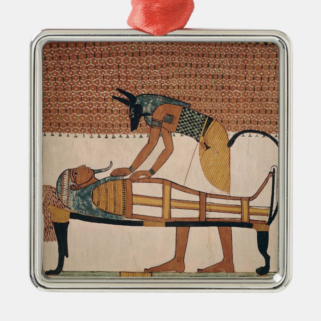 Ornamento De Metal Anubis atende à mamã de Sennedjem (Frente)