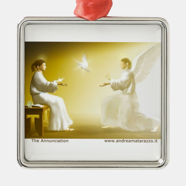 Ornamento De Metal Anunciação (Frente)