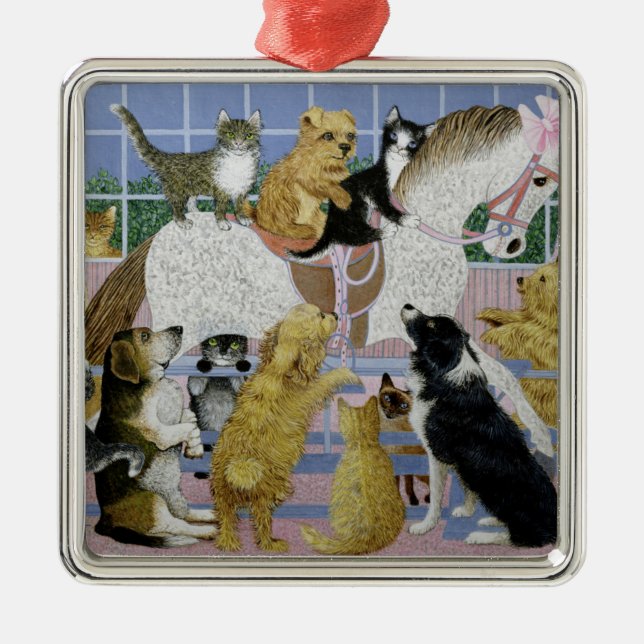 Ornamento De Metal Ao longo para do passeio (Frente)