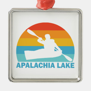 Ornamento De Metal Apalachia Lake North Carolina Kayak