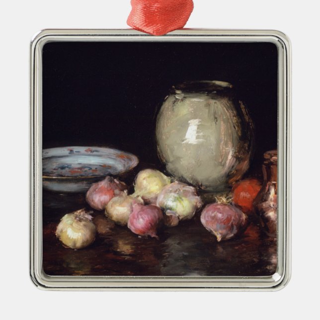 Ornamento De Metal Apenas cebolas (Frente)