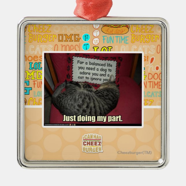 Ornamento De Metal Apenas fazendo minha divisória (Frente)