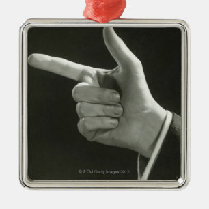 Ornamento De Metal Apontar do homem