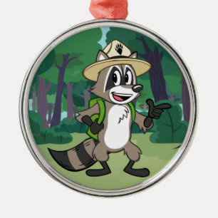 Ornamento De Metal Apontar do rick da guarda florestal do rick da