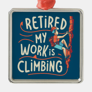 Ornamento De Metal Aposentado Meu Trabalho Está Sofrendo Linhas Fluid