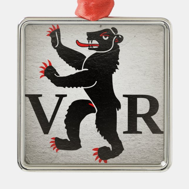 Ornamento De Metal Appenzell Ausserrhoden (Frente)