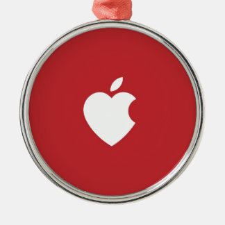 Ornamento De Metal Apple ama