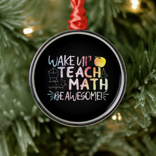Ornamento De Metal Apreciação do professor de matemática - Seja incrí