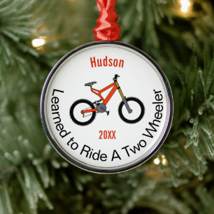 Ornamento De Metal Aprendi a andar duas rodas