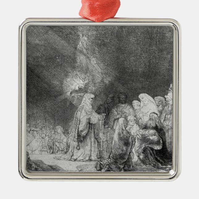 Ornamento De Metal Apresentação no templo 2 (Frente)