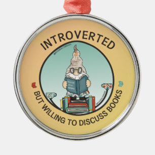 Ornamento De Metal Apresentado, Mas Disposto A Discutir Livros