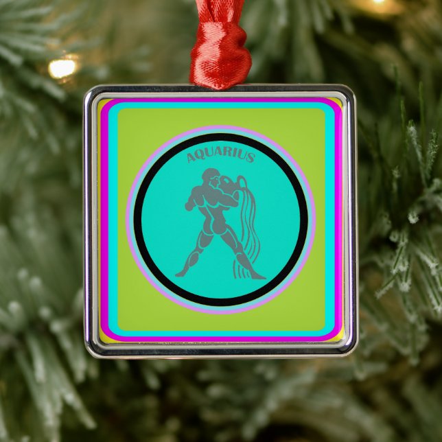 Ornamento De Metal Aquarius Ornament (Árvore)