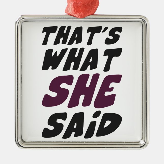 Ornamento De Metal Aquele é o que disse (Frente)